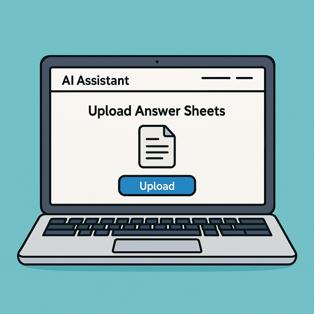 Upload Answer Sheets Screen